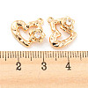 Brass Micro Pave Cubic Zirconia Charms KK-E090-34G-3