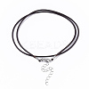 Waxed Cotton Cord Necklace Making X-MAK-S032-1.5mm-B02-3