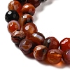 Natural Striped Agate/Banded Agate Beads Strands G-A246-8mm-12-4