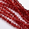 Faceted Bicone Glass Beads Strands EGLA-P017-3mm-12-1