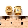 925 Sterling Silver Micro Pave Clear Cubic Zirconia Beads STER-F061-04B-G-2