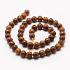 Natural Elephant Skin Jasper/Miriam Stone/Calligraphy Stone Beads Strands G-G735-53-8mm-2