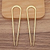 Alloy U-shaped Hair Forks PW-WGBD216-02-1