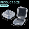 Transparent Plastic Box CON-WH0085-93-2