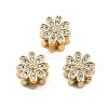 Daisy Flower European Beads KK-Q006-41G-01-1