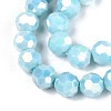 Anti-Tarnish Electroplate Glass Beads Strands EGLA-T021-10mm-15-10-3