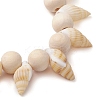 Summer Beach Natural Spiral Shell Stretch Bracelets BJEW-JB10356-4
