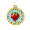304 Stainless Steel Enamel Pendants STAS-OY003-78G-1