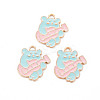 Alloy Enamel Pendants ENAM-N054-65B-NR-1