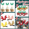 Christmas Theme Felt Fabrics Hair Accessories Findings FIND-WH20004-14E-5