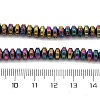 Electroplated Natural Lava Rock Beads Strands G-A256-E01-01J-4