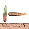 Opaque Resin and Walnut Wood Pendants RESI-T060-23M-3