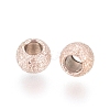 Ion Plating(IP) 304 Stainless Steel Textured Spacer Beads STAS-P108-04RG-A-2
