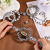 15Pcs 10 Styles Ring & Round Food Grade Silicone Focal Beads SIL-CA0004-53-5