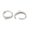Brass Hoop Earring Findings KK-L211-021P-3