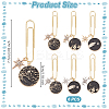 Iron Long Paper Clips AJEW-OC00005-2