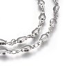 Tarnish Resistant 3.28 Feet 304 Stainless Steel Link Chains X-STAS-P219-37-2