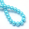 Baking Painted Pearlized Glass Pearl Round Bead Strands X-HY-Q330-8mm-48-4
