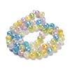 Electroplate Glass Beads Strands EGLA-P066-06A-10mm-01-2