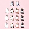 14Pcs 5 Styles Alloy Enamel Pendants ENAM-FS0001-95-7