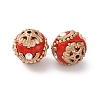 Handmade Resin Indonesia Round Beads IPDL-P005-10KCG-01-2