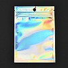 Rectangle Zip Top Plastic Glitter Holographic Bags OPP-CJD0001-02B-1