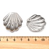 304 Stainless Steel Shell Shaped Studs Earrings for Women LS-EJEW-K306-23P-5