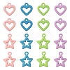 32Pcs 8 Style Spray Painted Alloy Pendants FIND-LS0001-59-1