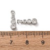 Brass Micro Pave Clear Cubic Zirconia Charms KK-C253-02A-P-3