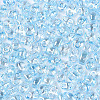 Transparent Colours Luster Glass Seed Beads SEED-N008-09B-3