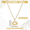 1pc 304 Stainless Steel Sun Pendant Necklaces NJEW-LP0001-47-2