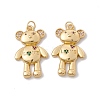 Rack Plating Brass Micro Pave Colorful Cubic Zirconia Pendants ZIRC-C040-23G-2