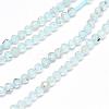 Natural Blue Topaz Beads Strands G-G914-2mm-12-4