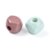 Opaque Acrylic European Large Hole Beads OACR-I015-65-2