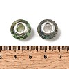 Printed Transparent Resin European Beads RESI-C063-03J-3