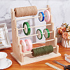 6-Tier Wood Jewelry Bracelet Display Towers ODIS-WH0079-043-2
