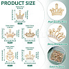30Pcs 5 Style Alloy Rhinestone Pendants FIND-TA0009-16-4