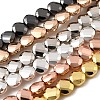 Electroplate Glass Beads Strands EGLA-F166-15-1