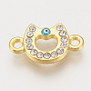 Alloy Rhinestone Links connectors ALRI-S170-29G-1