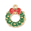 Christmas Alloy Enamel Pendants LS-ENAM-K074-01G-07-1