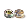 Transparent Spray Painted Glass Beads GLAA-I050-15A-2