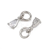Brass Micro Pave Cubic Zirconia Pendants KK-Z120-05P-04-2