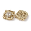 Brass Micro Pave Cubic Zirconia Beads KK-G491-36G-04-2