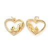 Brass Micro Pave Cubic Zirconia Pendants KK-H441-39G-1
