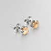 304 Stainless Steel Pave Cubic Zirconia Ear Studs X-EJEW-L095-8mm-03-2