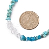 Natural Howlite & Apatite & Quartz Crystal Chip Beaded Necklaces NJEW-JN05099-05-3