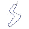 Evil Eye Plastic Link Chain Necklace NJEW-H169-03P-02-1