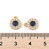 925 Sterling Silver Clear & Dark Blue Cubic Zirconia Flat Round Charms STER-NH0001-78G-3