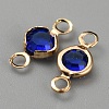 Brass Rhinestone Connector Charms RB-WH0001-08H-2