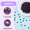 200Pcs Natural Amethyst Beads G-SP0001-22A-2